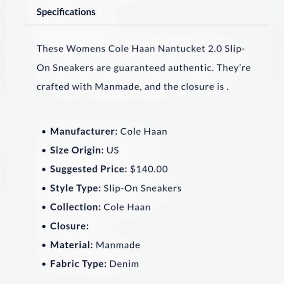 Cole‎ Haan Nantucket 2.0 Penny Loafers | Denim Navy | Size 7.5 | Excellent - Picture 3 of 10